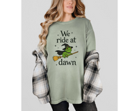 "We Ride at Dawn" Toad Cotton T-shirt — view 2