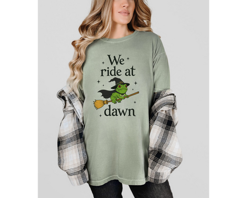 "We Ride at Dawn" Toad Cotton T-shirt