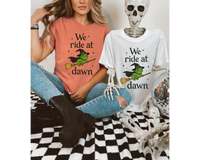 "We Ride at Dawn" Toad Cotton T-shirt — view 7