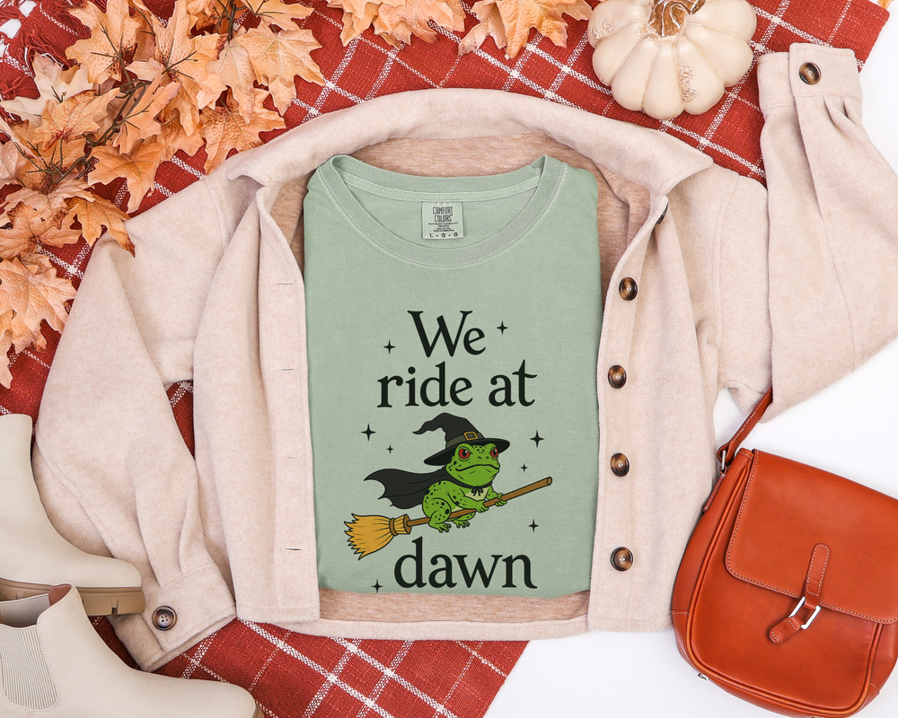 "We Ride at Dawn" Toad Cotton T-shirt