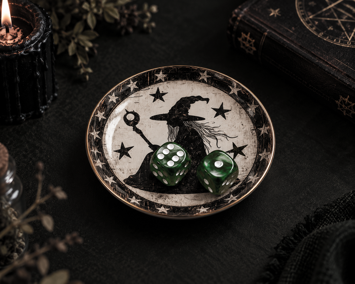 Witch Porcelain Dice Dish