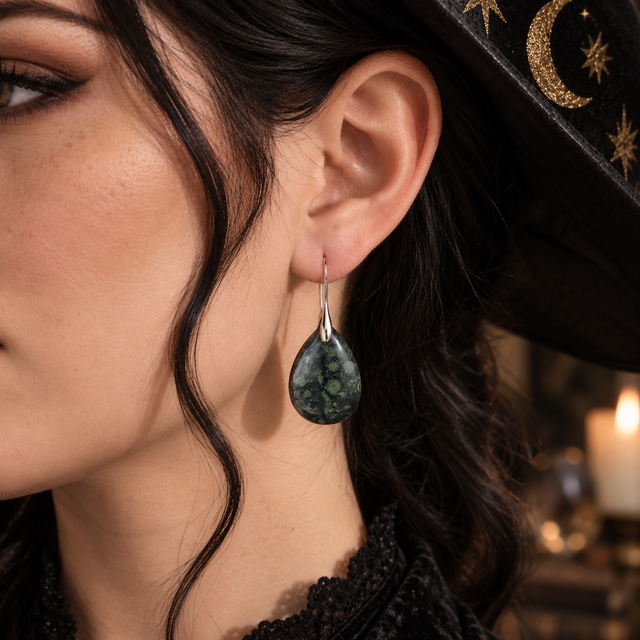 Natural Stone Witch Earrings